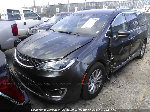 2C4RC1BGXJR152020 - 2018 CHRYSLER PACIFICA TOURING L Մոխրագույն լուսանկար 2