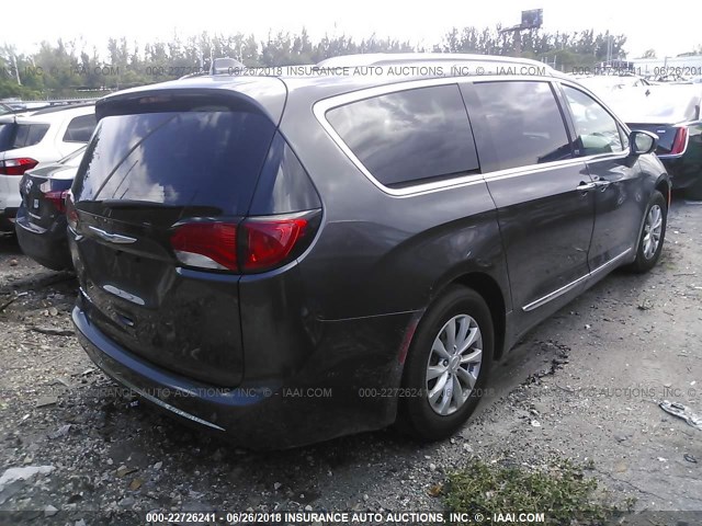 2C4RC1BGXJR152020 - 2018 CHRYSLER PACIFICA TOURING L Մոխրագույն լուսանկար 4