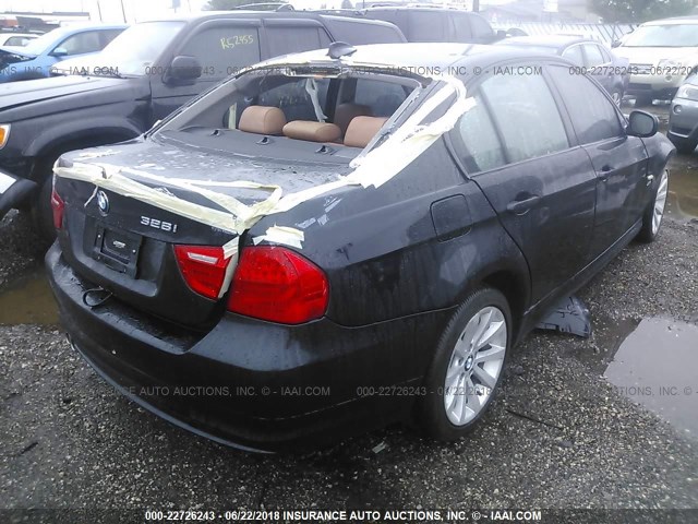 WBAPK5C55BF125487 - 2011 BMW 328 XI SULEV BLACK photo 4