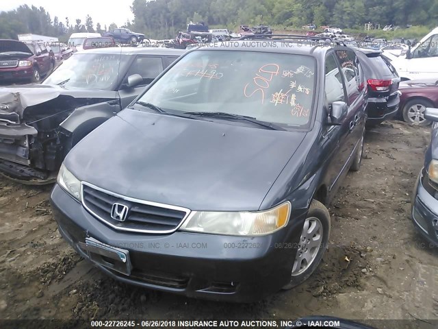 5FNRL189X3B068156 - 2003 HONDA ODYSSEY EXL ნაცრისფერი ფოტო 2