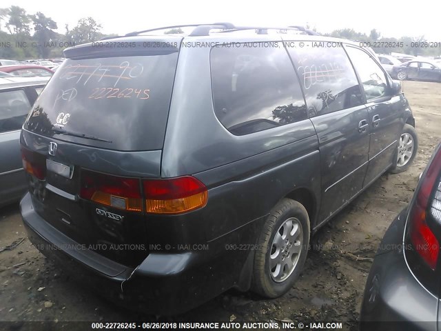 5FNRL189X3B068156 - 2003 HONDA ODYSSEY EXL ნაცრისფერი ფოტო 4
