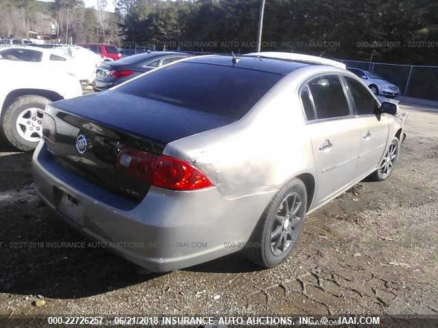 1G4HD57237U108865 - 2007 BUICK LUCERNE CXL GOLD photo 4