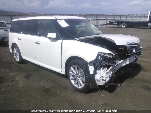 2FMHK6D88HBA08045 - 2017 FORD FLEX LIMITED WHITE photo 1