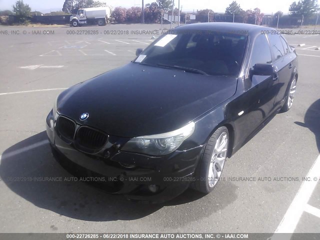 WBANW53598CT48458 - 2008 BMW 550 I BLACK photo 2