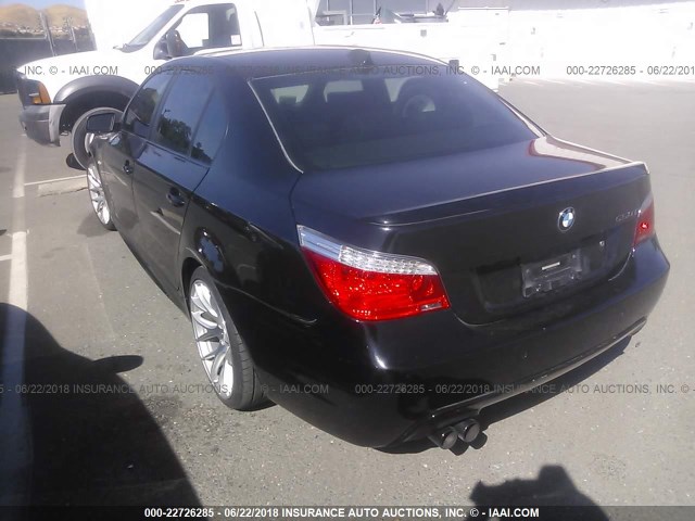 WBANW53598CT48458 - 2008 BMW 550 I BLACK photo 3