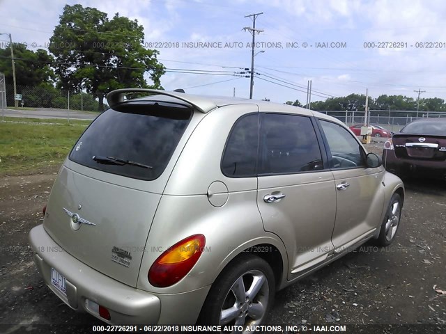 3C8FY78G85T538340 - 2005 CHRYSLER PT CRUISER GT GOLD photo 4