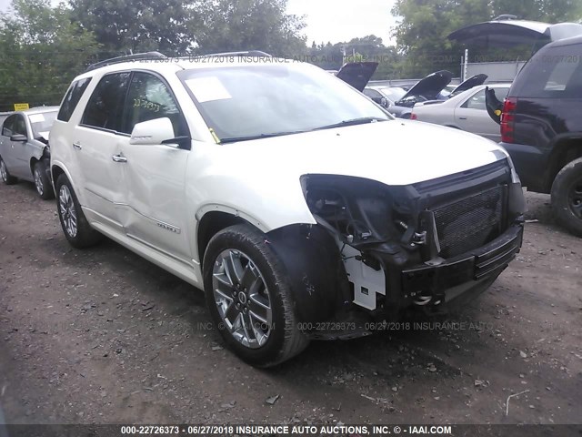 1GKKVTED1CJ331390 - 2012 GMC ACADIA DENALI WHITE photo 1