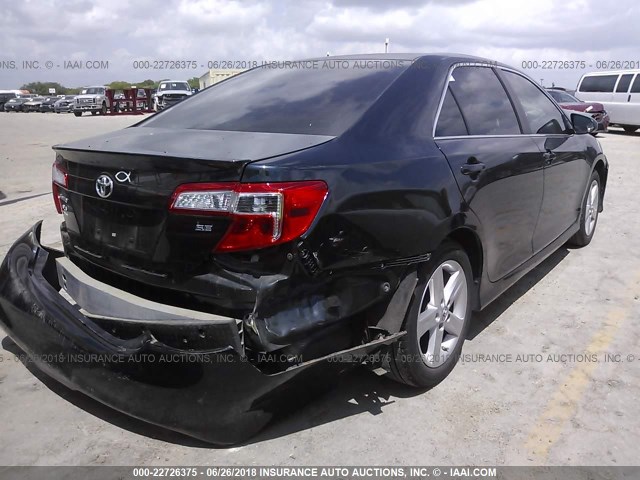 4T1BF1FK2EU411529 - 2014 TOYOTA CAMRY L/SE/LE/XLE Dark Blue photo 4