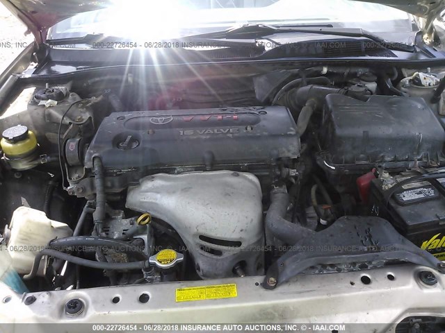 4T1BE32K32U630418 - 2002 TOYOTA CAMRY LE/XLE/SE Qızıl foto 10