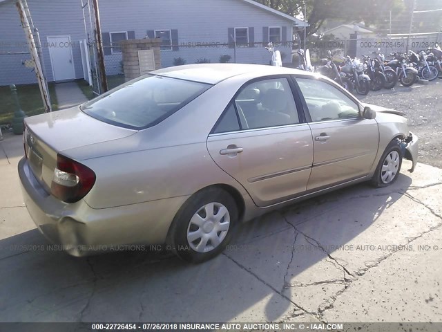 4T1BE32K32U630418 - 2002 TOYOTA CAMRY LE/XLE/SE Qızıl foto 4