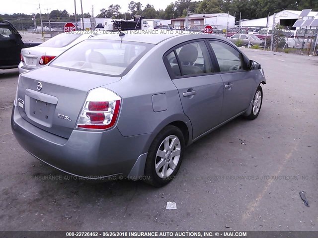 3N1AB61E27L637533 - 2007 NISSAN SENTRA 2.0/2.0S/2.0SL GRAY photo 4