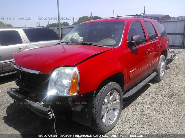 1GKS2CE02BR175804 - 2011 GMC YUKON SLT RED photo 2