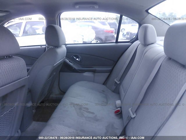 1G1ZT58N18F114960 - 2008 CHEVROLET MALIBU LT/CLASSIC SILVER photo 8