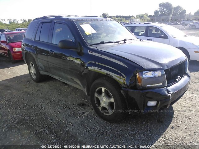 1GNDT33S492112316 - 2009 CHEVROLET TRAILBLAZER LT BLACK photo 1