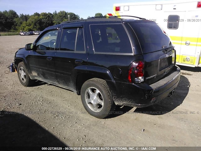 1GNDT33S492112316 - 2009 CHEVROLET TRAILBLAZER LT BLACK photo 3