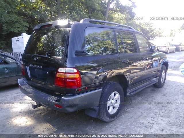 JT3HT05J0Y0122255 - 2000 TOYOTA LAND CRUISER  BLACK photo 4