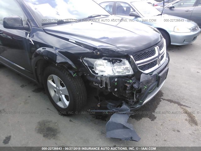 3D4PH1FG2BT554392 - 2011 DODGE JOURNEY MAINSTREET BLACK photo 6