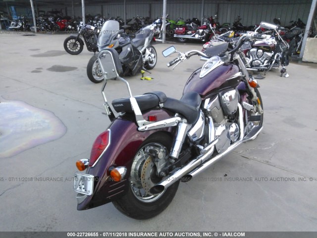 1HFSC52047A405752 - 2007 HONDA VTX1300 S MAROON photo 4