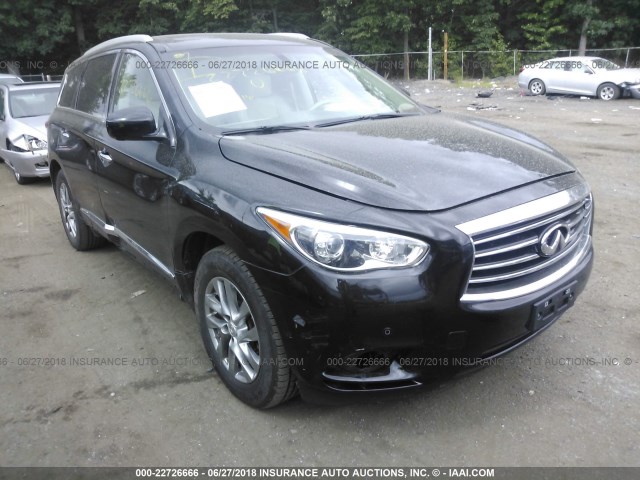 5N1AL0MM8DC303018 - 2013 INFINITI JX35 BLACK photo 1