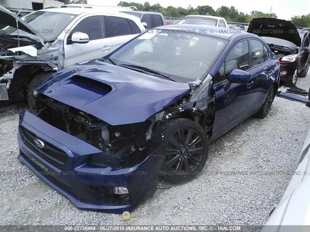 JF1VA1B66H9803208 - 2017 SUBARU WRX BLUE photo 2