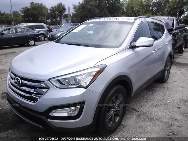 5XYZU3LB9DG119823 - 2013 HYUNDAI SANTA FE SPORT  SILVER photo 2