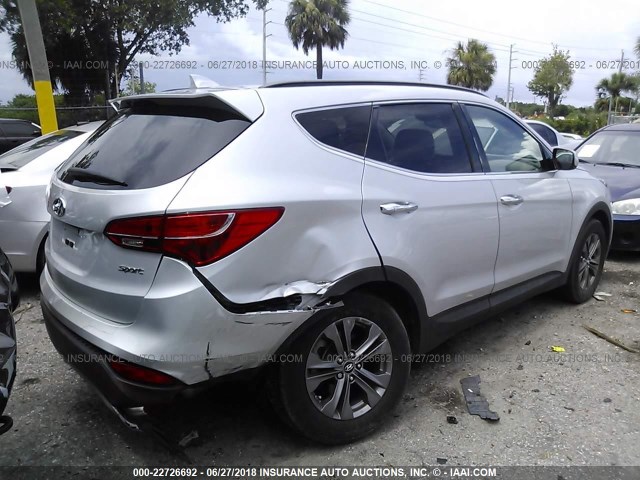 5XYZU3LB9DG119823 - 2013 HYUNDAI SANTA FE SPORT  SILVER photo 6