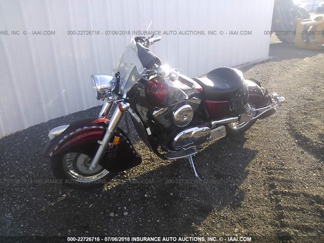 JKBVNAR121A000785 - 2001 KAWASAKI VN1500 R BURGUNDY photo 2