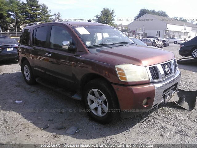 5N1AA08B64N715103 - 2004 NISSAN ARMADA SE/LE BURGUNDY photo 1