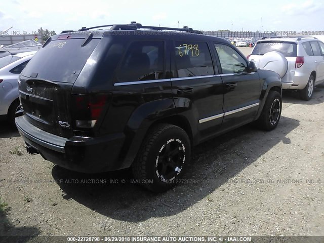 1J8HR58206C146846 - 2006 JEEP GRAND CHEROKEE LIMITED BLACK photo 4