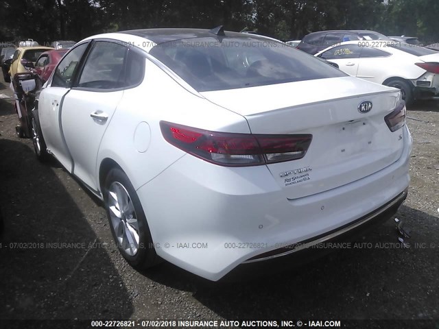 5XXGT4L35JG243533 - 2018 KIA OPTIMA LX/S WHITE photo 3