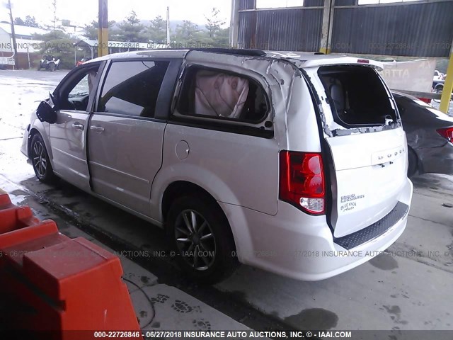 2C4RDGEG1ER385592 - 2014 DODGE GRAND CARAVAN R/T WHITE photo 3