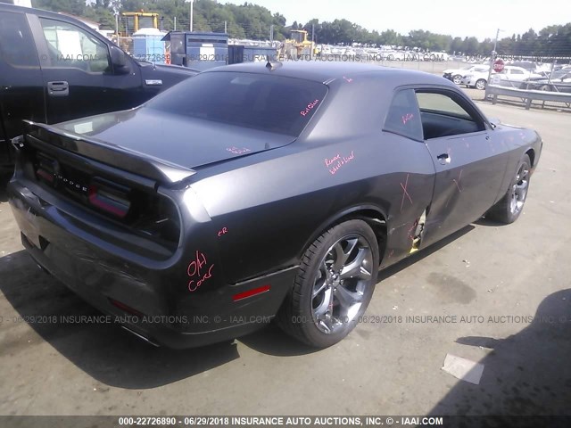 2C3CDZAG8GH315446 - 2016 DODGE CHALLENGER SXT GRAY photo 4