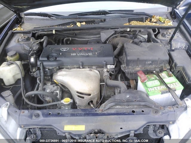 4T1BE32K02U635608 - 2002 TOYOTA CAMRY LE/XLE/SE ლურჯი ფოტო 10