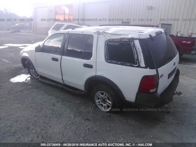 1FMZU62K83UB53618 - 2003 FORD EXPLORER XLS/XLS SPORT WHITE photo 3