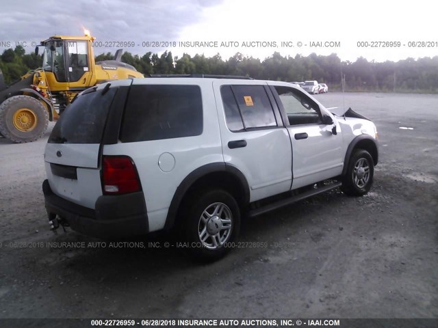 1FMZU62K83UB53618 - 2003 FORD EXPLORER XLS/XLS SPORT WHITE photo 4