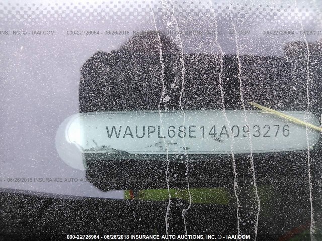 WAUPL68E14A093276 - 2004 AUDI S4 BLACK photo 9