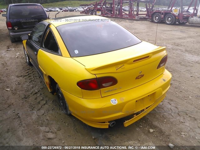 1G1JH12F827432746 - 2002 CHEVROLET CAVALIER LS SPORT YELLOW photo 3