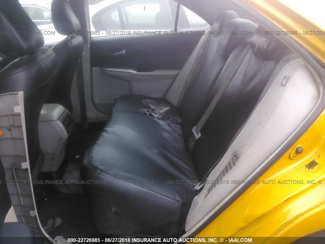 4T1BD1FKXEU135798 - 2014 TOYOTA CAMRY HYBRID/LE/XLE 黄色 照片 8
