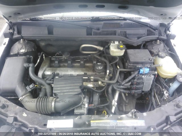 1G8AJ55F77Z192822 - 2007 SATURN ION LEVEL 2 WHITE photo 10