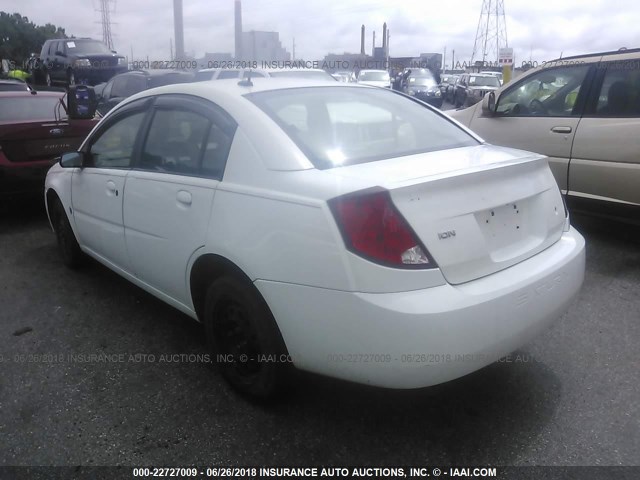 1G8AJ55F77Z192822 - 2007 SATURN ION LEVEL 2 WHITE photo 3