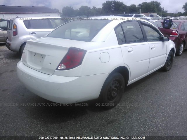 1G8AJ55F77Z192822 - 2007 SATURN ION LEVEL 2 WHITE photo 4