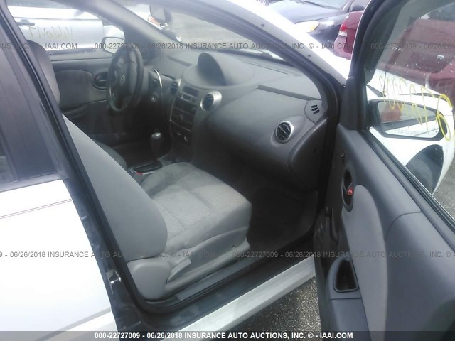 1G8AJ55F77Z192822 - 2007 SATURN ION LEVEL 2 WHITE photo 5