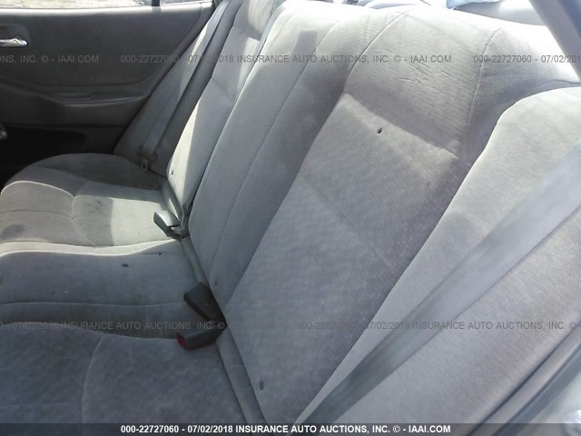 1HGCF86671A108571 - 2001 HONDA ACCORD VALUE SILVER photo 8