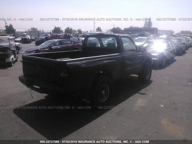 4TAUN61CXSZ020703 - 1995 TOYOTA TACOMA BLACK photo 4