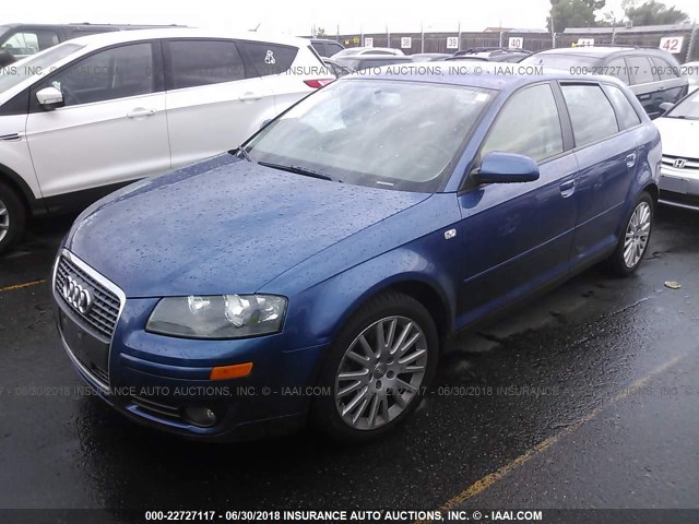 WAUNF78P77A104761 - 2007 AUDI A3 2.0 PREMIUM BLUE photo 2