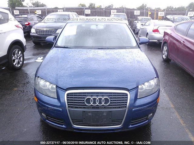 WAUNF78P77A104761 - 2007 AUDI A3 2.0 PREMIUM BLUE photo 6