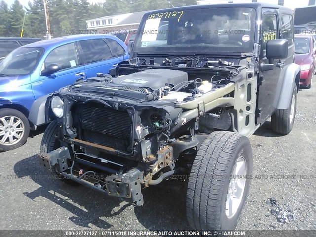 1C4AJWAG7CL180287 - 2012 JEEP WRANGLER SPORT შავი ფოტო 6