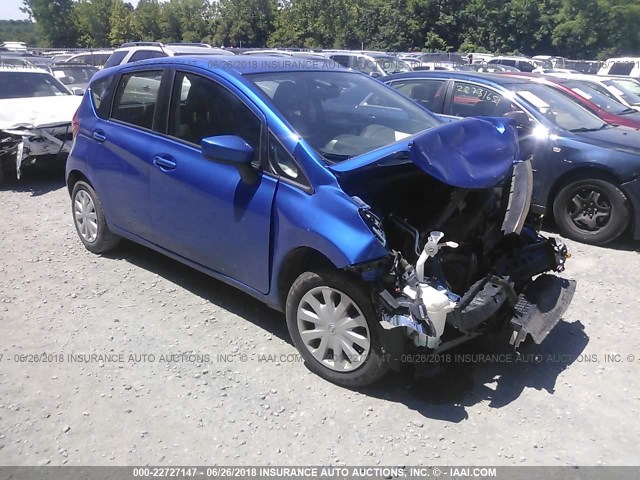 3N1CE2CP1FL375834 - 2015 NISSAN VERSA NOTE S/S PLUS/SV/SL/SR BLUE photo 1