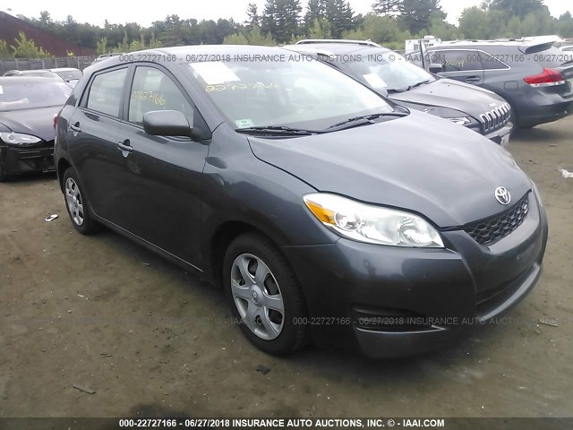 2T1LE40E59C011399 - 2009 TOYOTA COROLLA MATRIX S GRAY photo 1