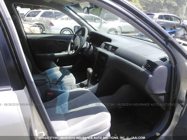 4T1BG22K21U865931 - 2001 TOYOTA CAMRY CE/LE/XLE SILVER photo 5